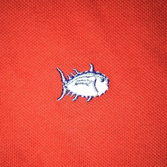New size 38 Blend Sunday Red Southern Tide Skipjack Tuna Polo Golf Shirt M - Picture 3 of 6